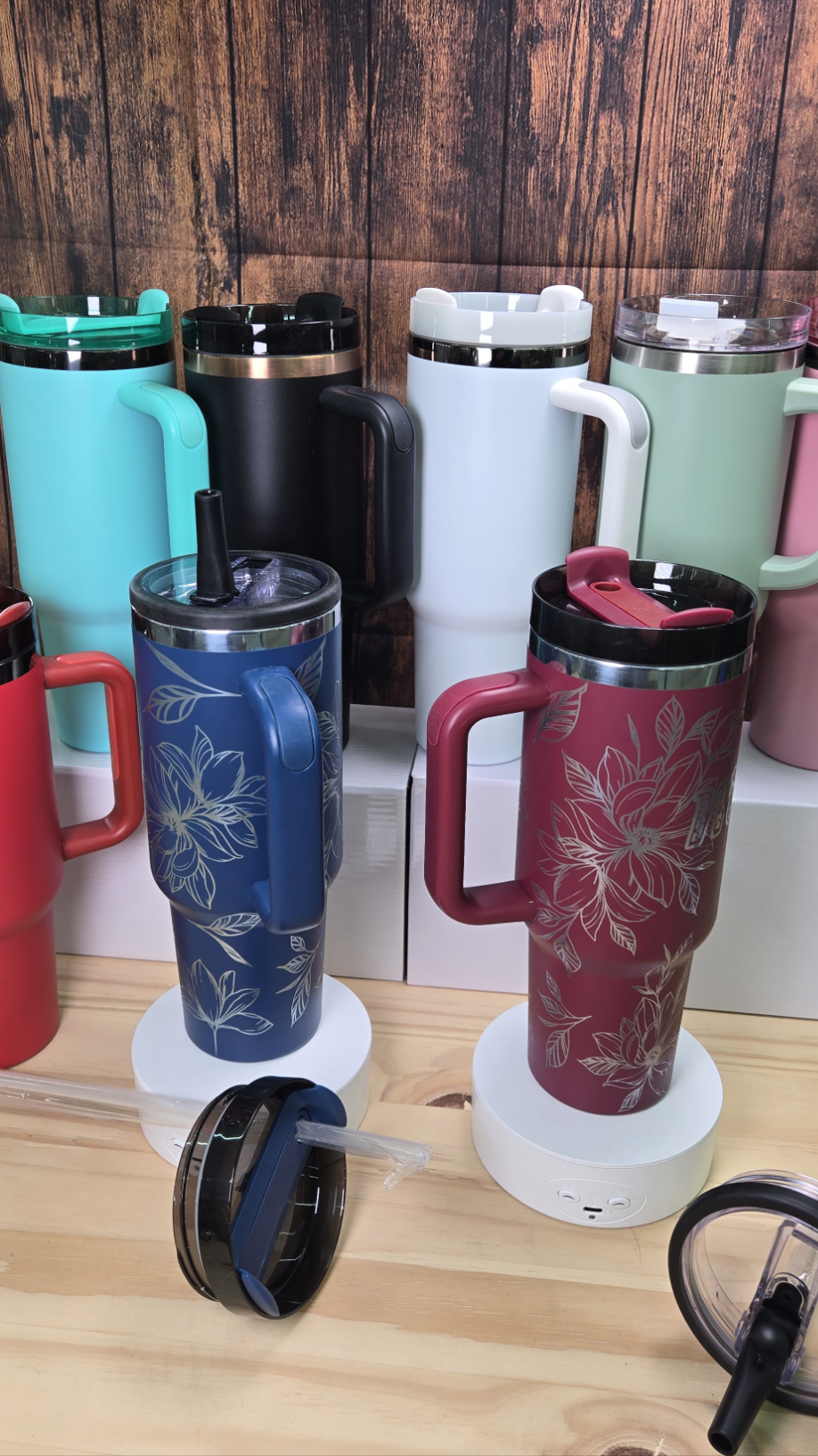 Mama chinoiserie and Peonies 40oz Tumbler