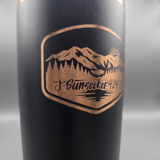 Sunseeker 424 tumbler studio macro shot