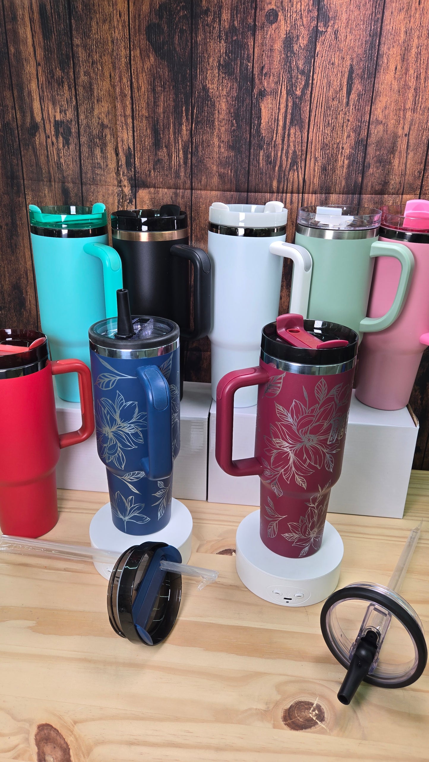 Mama chinoiserie and Peonies 40oz Tumbler