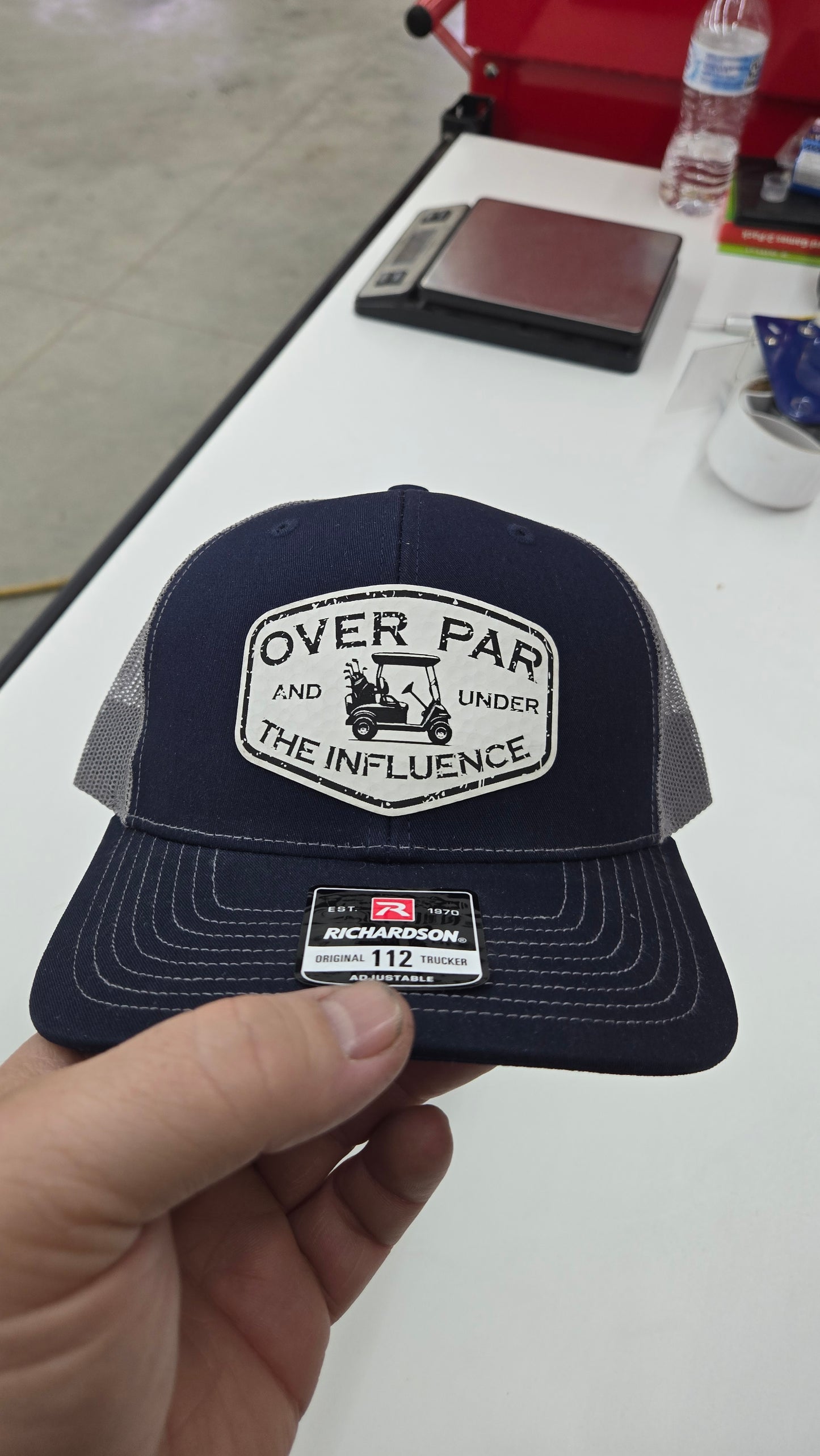 "Over Par Under the Influence" Richardson 112 Trucker Hat