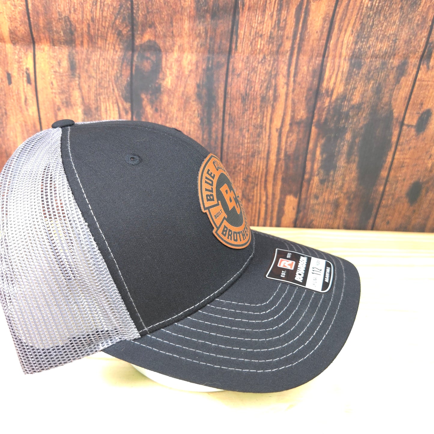 Blue Collar Brotherhood Leather Patch Hat – Richardson 112 Trucker | Built for the Working Class