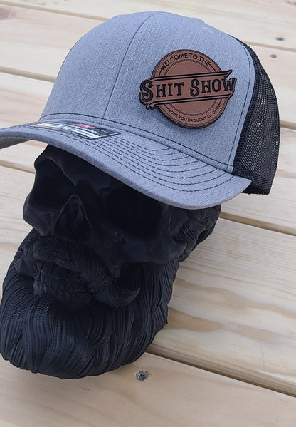 Shitshow leather trucker hat