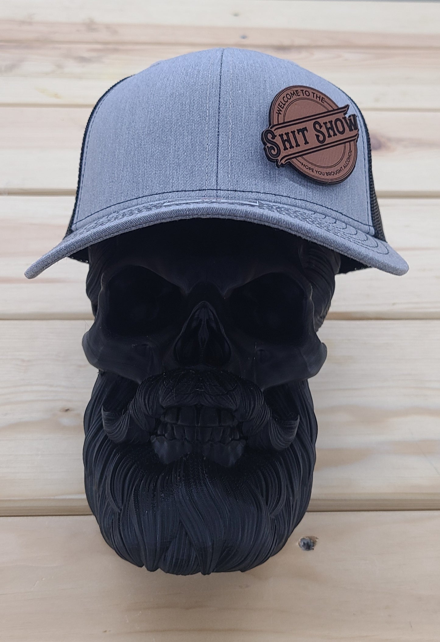 Shitshow leather trucker hat