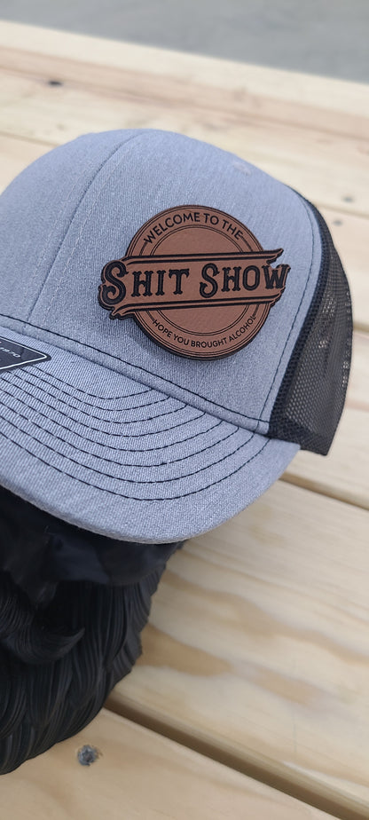 Shitshow leather trucker hat