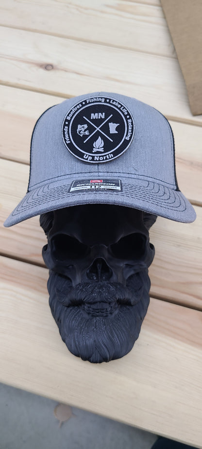 Up North leather patch hat