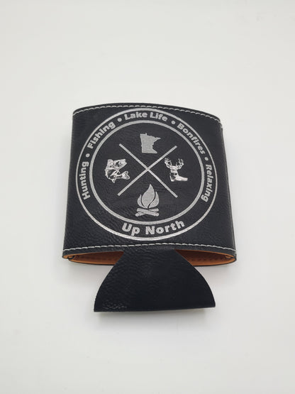 Custom Leatherette drink Koozie