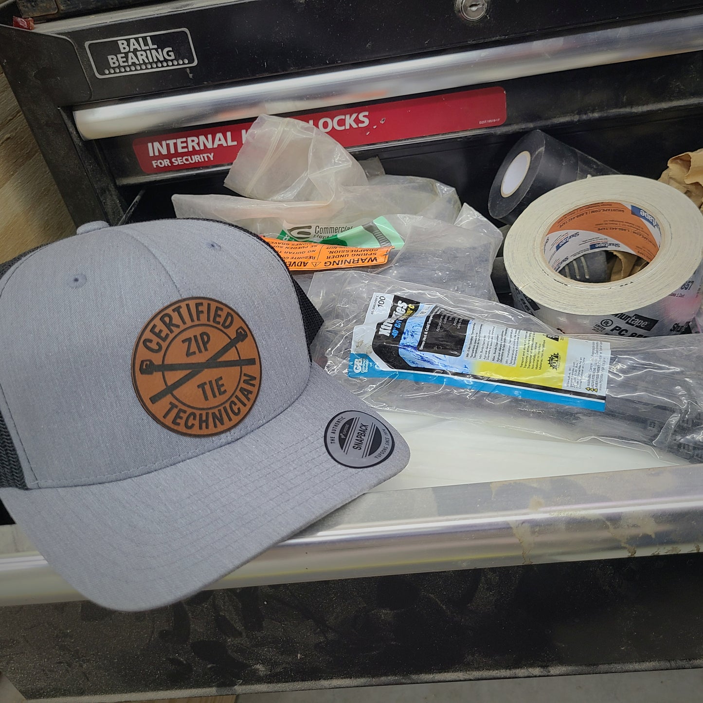 Certified Zip Tie Technician Patch Hat