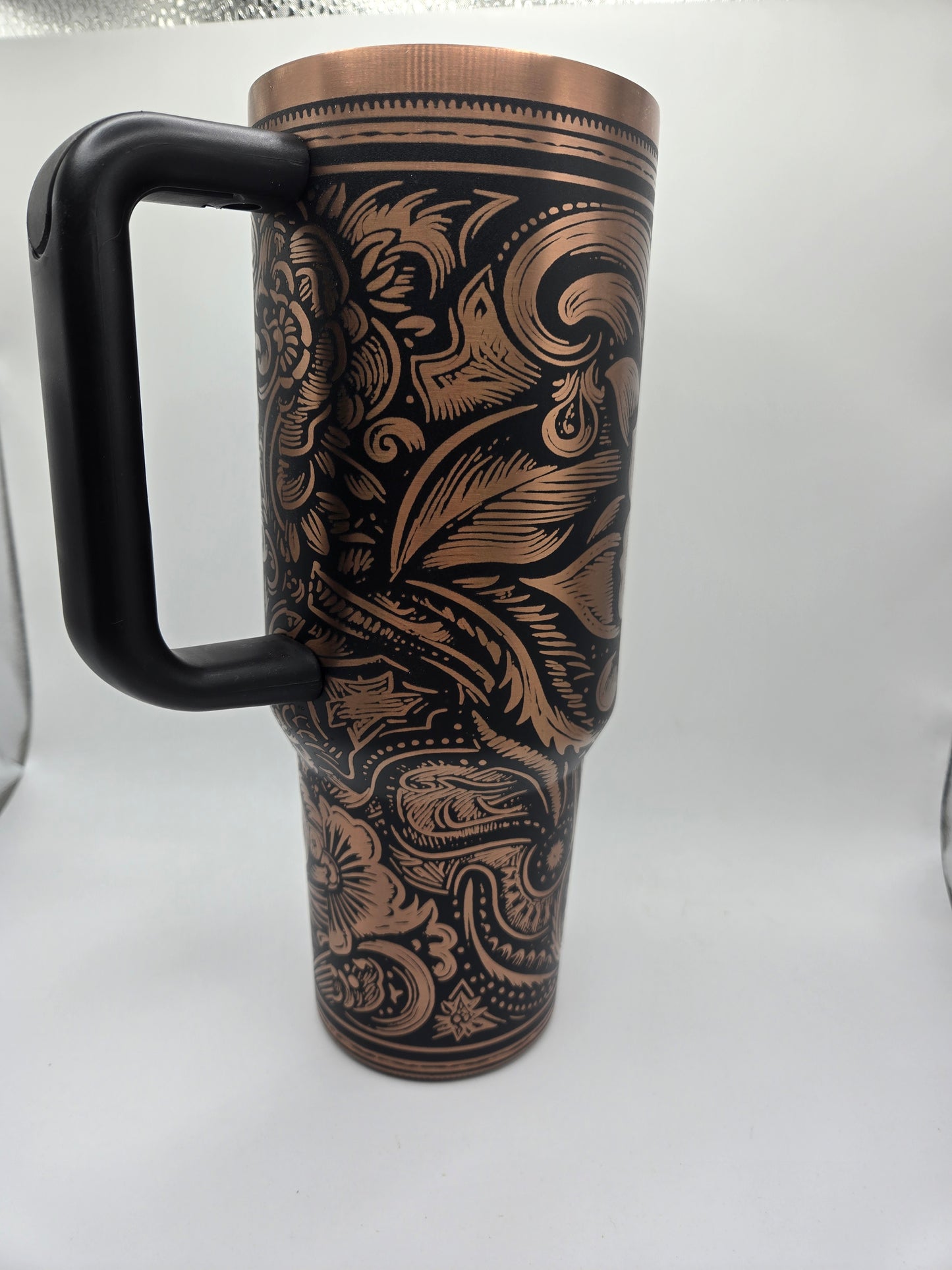 40 oz Western Rose Tumbler