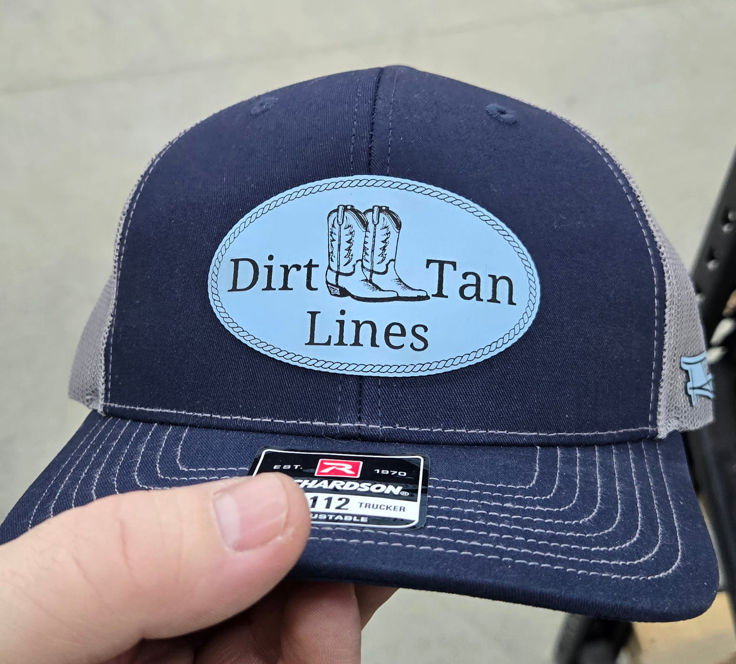 Timothy James "Dirt Tan Lines " Leatherette Patch Hat