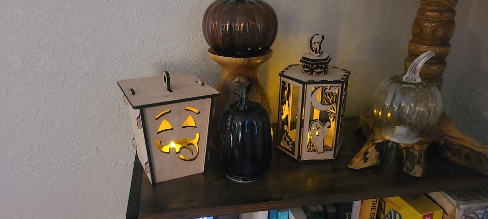 Tea light Jack-o-lanters