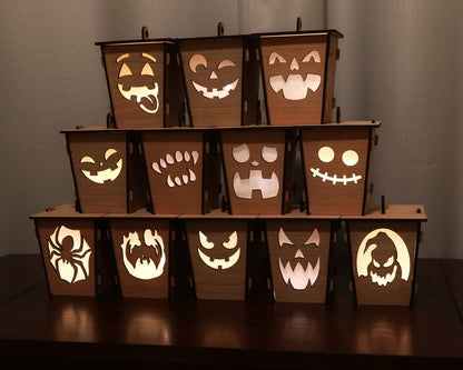 Tea light Jack-o-lanters