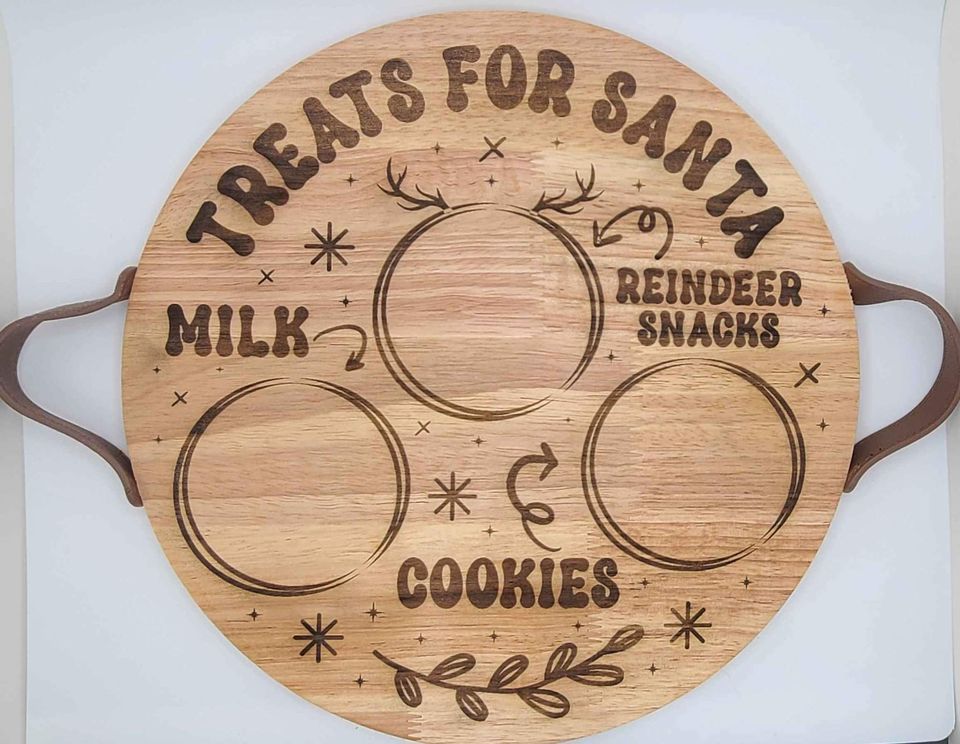 Santa cookie tray