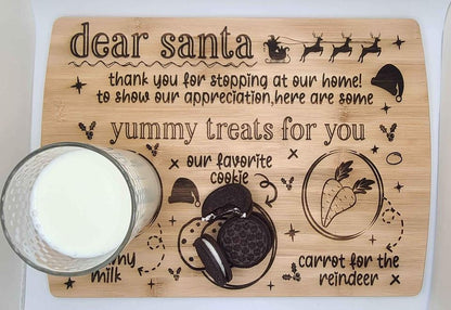 Santa cookie tray