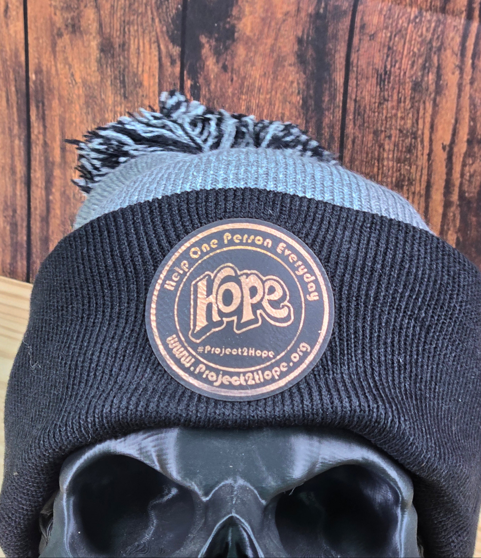 Project2hope Beanie Patch Hat - Soft Fabric, Ideal for Cold Weather, Versatile Design for Everyday Wear