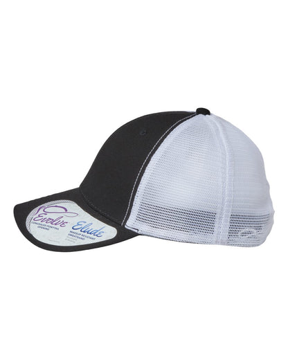 Black/white ponytail hat