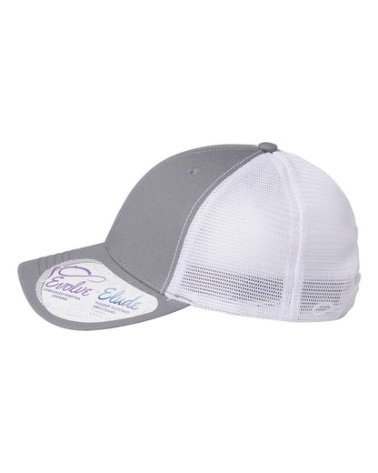 Grey/white ponytail hat