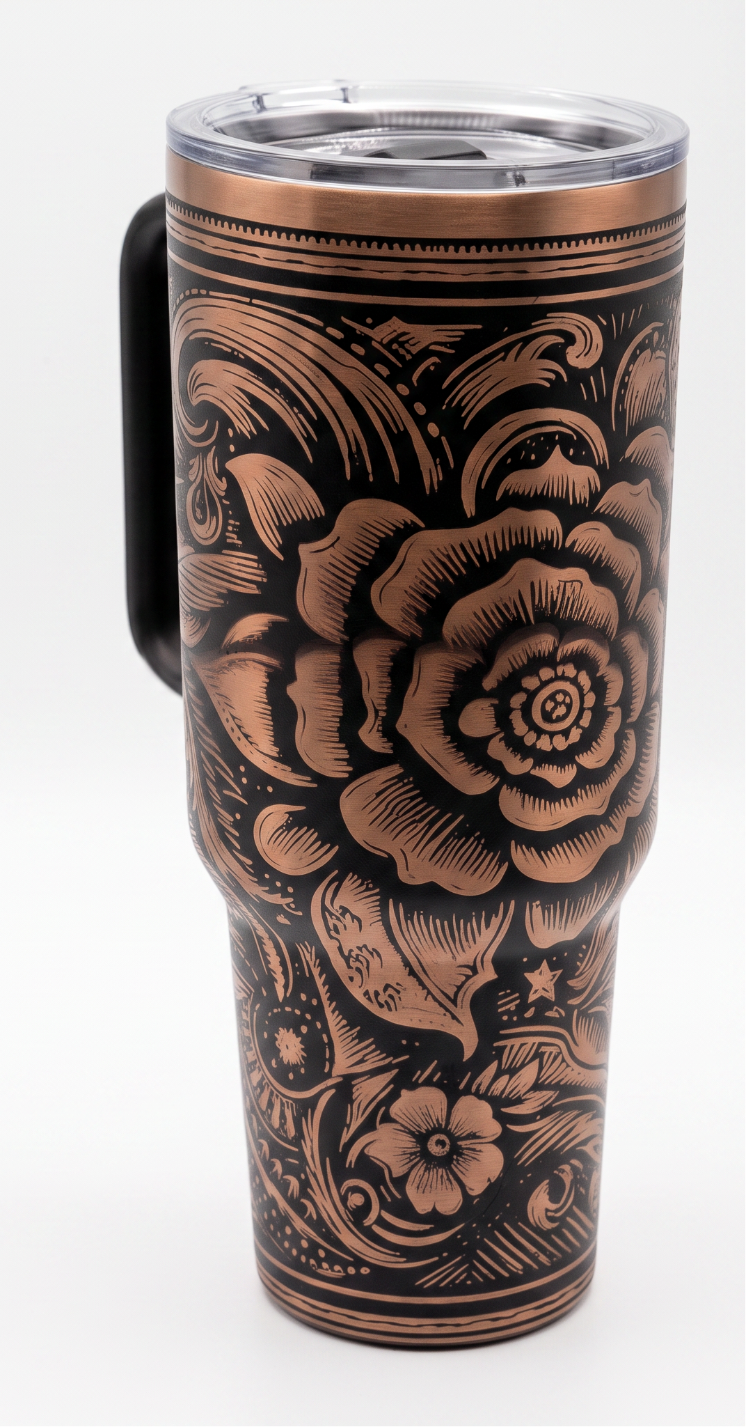 Western Rose tumbler studio angle shot