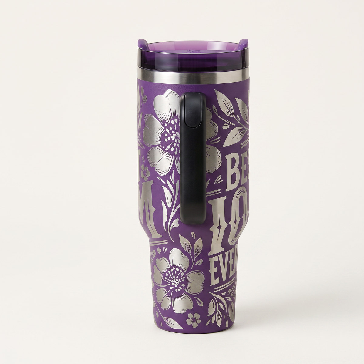 40oz Best Mom Ever tumbler with straw lid - laser engraved gift cup for moms