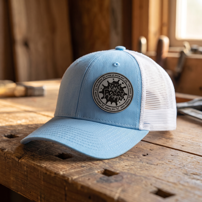 The Posse Patch Hat - Light blue/white ponytail
