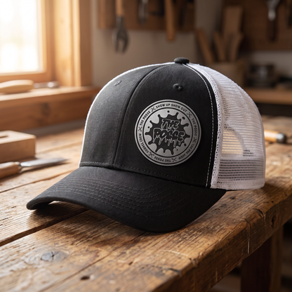 The Posse Patch Hat - Black/white ponytail