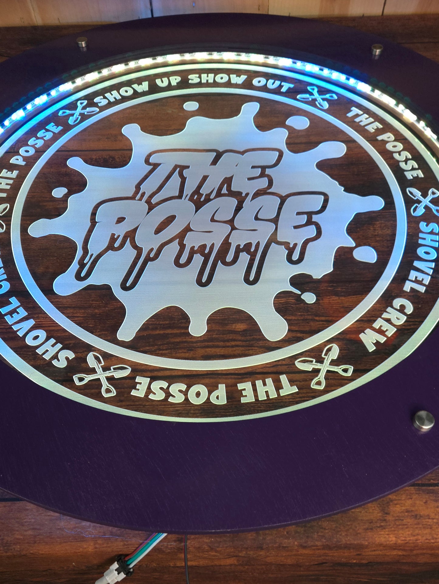 Posse Led lighted acrylic sign