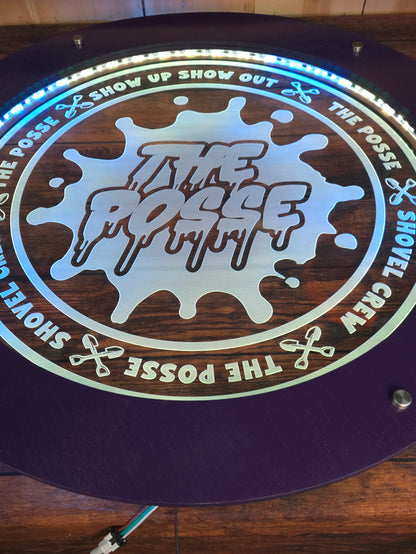 Posse Led lighted acrylic sign