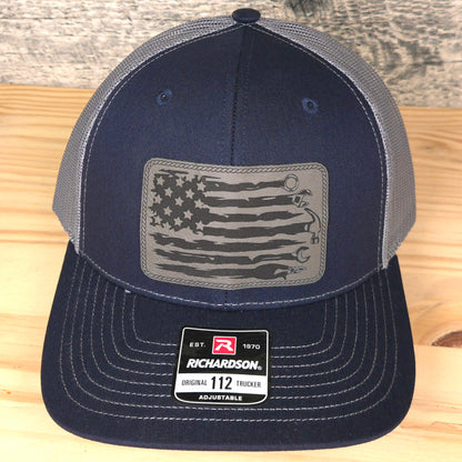 "American Flag Mechanic Trucker Hat – Wrenches & Grit Edition"