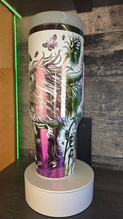 Highland Cow And Sunflowers 40oz Tumbler