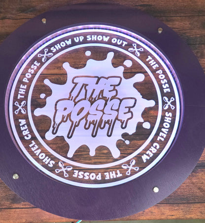 Posse Led lighted acrylic sign