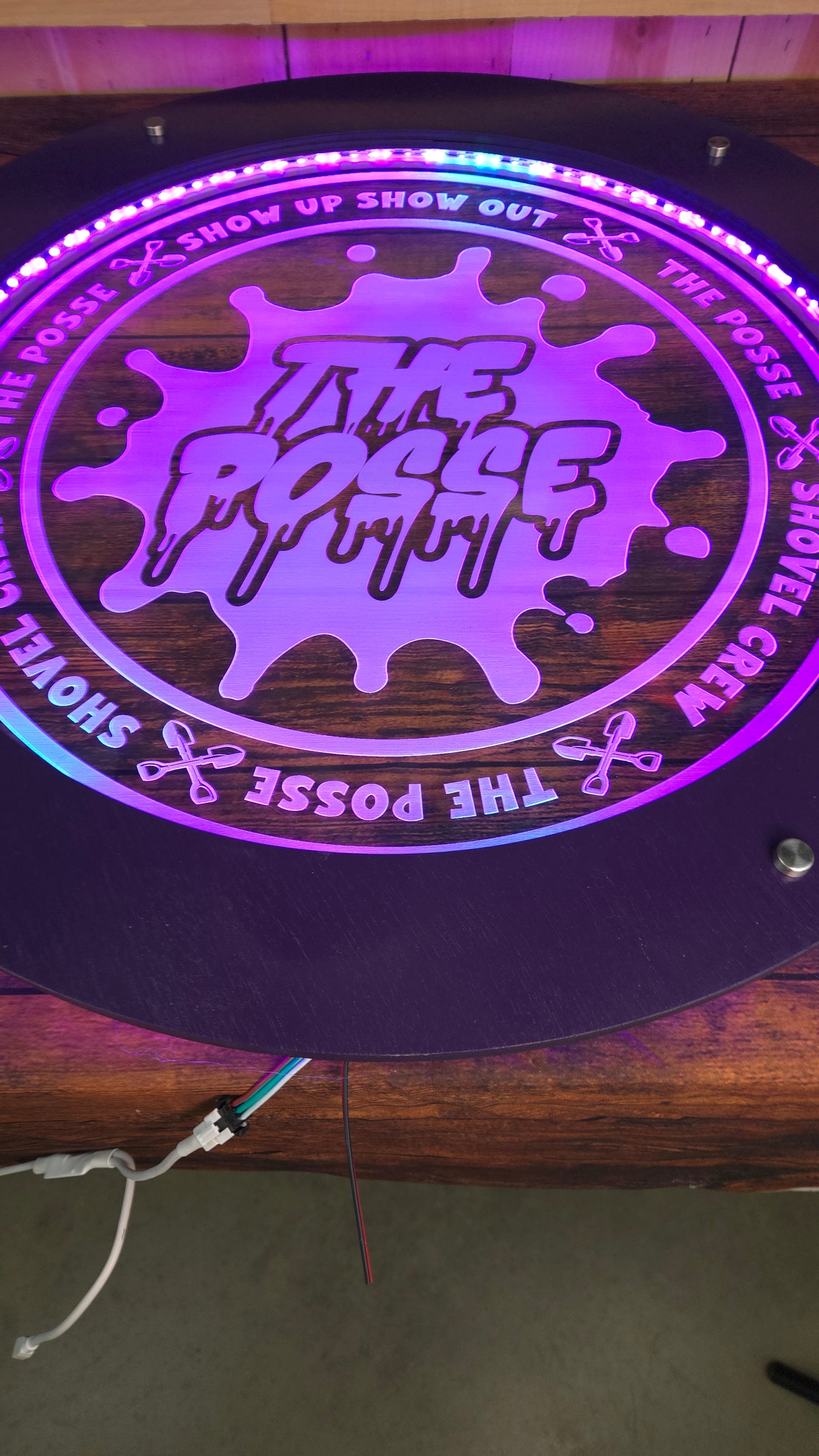 Posse Led lighted acrylic sign