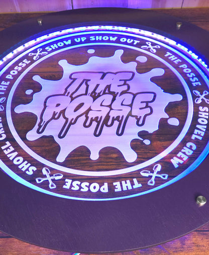 Posse Led lighted acrylic sign