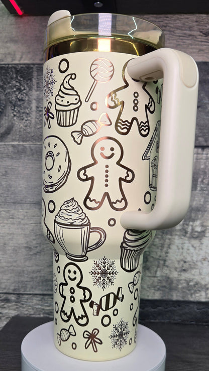 40oz Gingerbread Tumbler