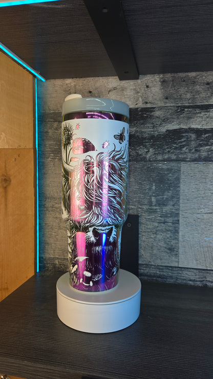 Highland Cow And Sunflowers 40oz Tumbler