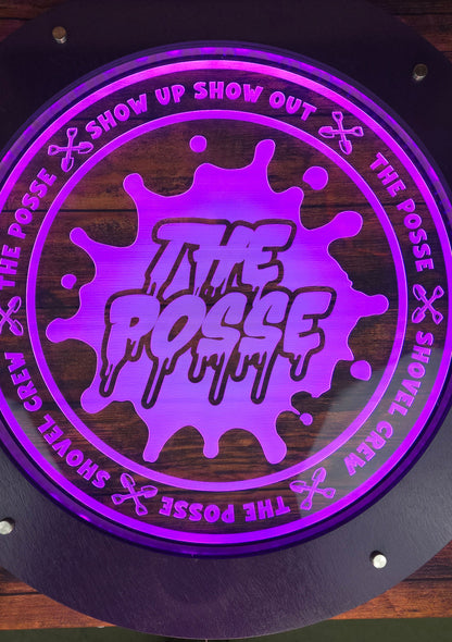 Posse Led lighted acrylic sign