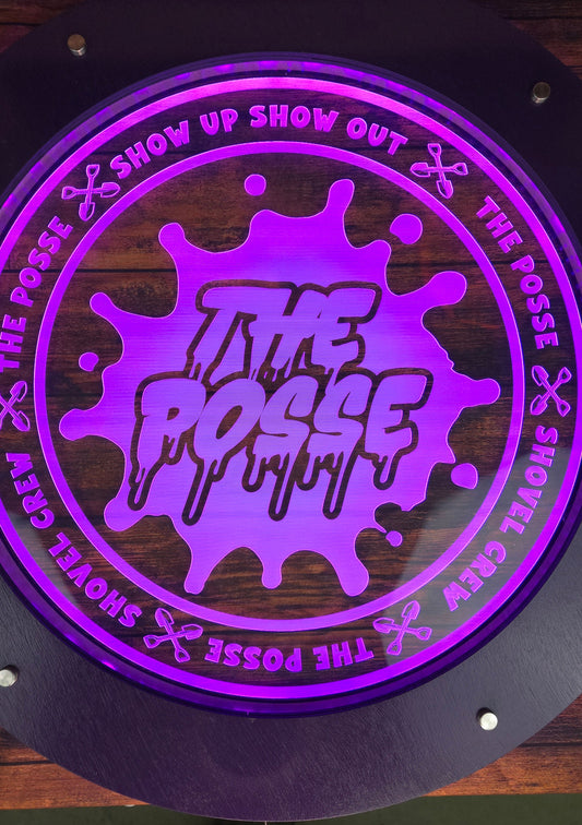 Posse Led lighted acrylic sign